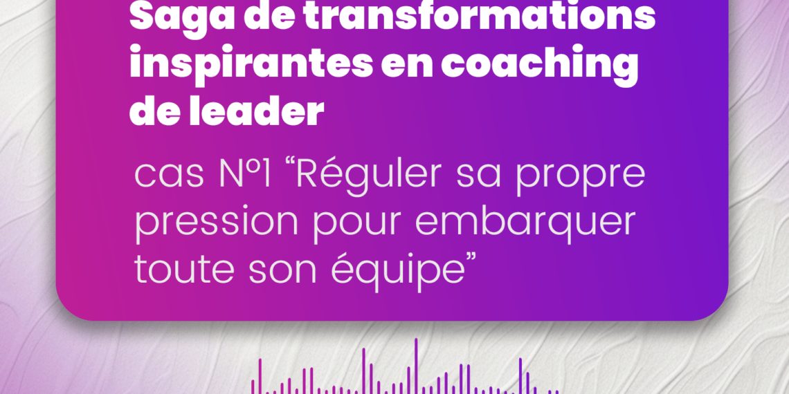 Saga de transformations inspirantes en coaching de leader : cas N°1 “Réguler sa propre pression pour embarquer toute son équipe” accompagnement professionnel | coaching de codir